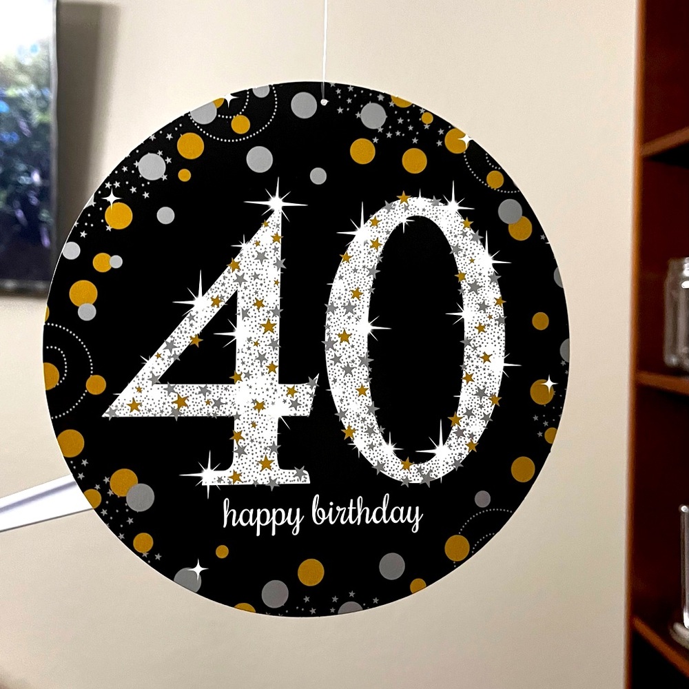 Happy 40th birthday decorations